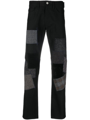 Patchwork-detail straight-leg jeans, Junya Watanabe Patchwork-detail straight-leg jeans
Patchwork-detail straight-leg jeans, Junya Watanabe Patchwork-detail straight-leg jeans