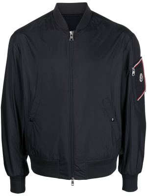 

Logo-patch zip-up bomber jacket, Moncler Logo-patch zip-up bomber jacket