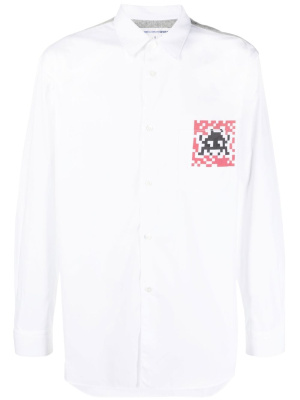 Space Invaders tailored shirt, Comme Des Garçons Shirt Space Invaders tailored shirt
Space Invaders tailored shirt, Comme Des Garçons Shirt Space Invaders tailored shirt