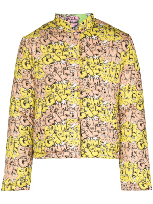 X KAWS all-over logo jacket, Comme Des Garçons Shirt X KAWS all-over logo jacket
X KAWS all-over logo jacket, Comme Des Garçons Shirt X KAWS all-over logo jacket