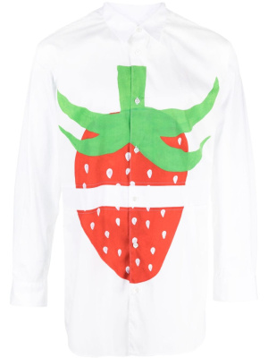 Graphic-print cotton shirt, Comme Des Garçons Shirt Graphic-print cotton shirt
Graphic-print cotton shirt, Comme Des Garçons Shirt Graphic-print cotton shirt