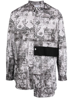 Graphic-print asymmetric shirt, Comme Des Garçons Shirt Graphic-print asymmetric shirt
Graphic-print asymmetric shirt, Comme Des Garçons Shirt Graphic-print asymmetric shirt