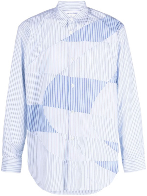 Striped panelled long-sleeve shirt, Comme Des Garçons Shirt Striped panelled long-sleeve shirt
Striped panelled long-sleeve shirt, Comme Des Garçons Shirt Striped panelled long-sleeve shirt