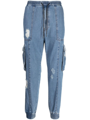 Distressed-effect drawstring cotton tapered jeans, Juun.J Distressed-effect drawstring cotton tapered jeans
Distressed-effect drawstring cotton tapered jeans, Juun.J Distressed-effect drawstring cotton tapered jeans