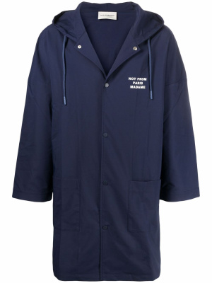Slogan-print hooded windbreaker, Drôle De Monsieur Slogan-print hooded windbreaker
Slogan-print hooded windbreaker, Drôle De Monsieur Slogan-print hooded windbreaker