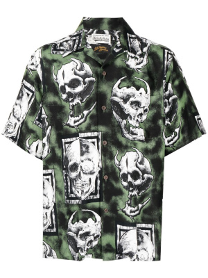 X 56 Tattoo Studio skull-print shirt, WACKO MARIA X 56 Tattoo Studio skull-print shirt
X 56 Tattoo Studio skull-print shirt, WACKO MARIA X 56 Tattoo Studio skull-print shirt