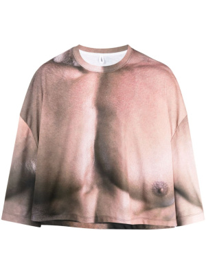Gathered printed long-sleeve T-shirt, Doublet Gathered printed long-sleeve T-shirt
Gathered printed long-sleeve T-shirt, Doublet Gathered printed long-sleeve T-shirt