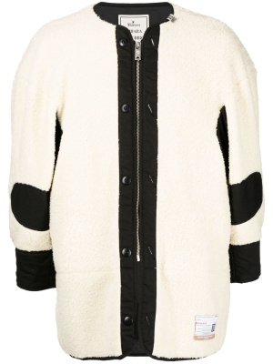

Logo-patch fleece jacket, Maison Mihara Yasuhiro Logo-patch fleece jacket
