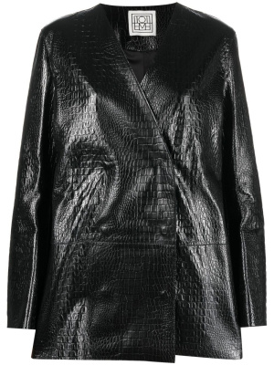 Crocodile-effect double-breasted jacket, TOTEME Crocodile-effect double-breasted jacket
Crocodile-effect double-breasted jacket, TOTEME Crocodile-effect double-breasted jacket