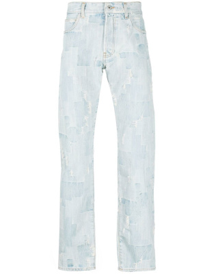Patchwork-design ripped-detail jeans, Marcelo Burlon County of Milan Patchwork-design ripped-detail jeans
Patchwork-design ripped-detail jeans, Marcelo Burlon County of Milan Patchwork-design ripped-detail jeans