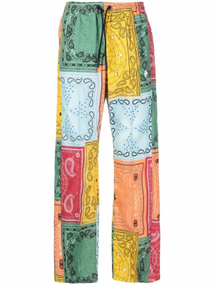 Bandana-print straight-leg trousers, Marcelo Burlon County of Milan Bandana-print straight-leg trousers
Bandana-print straight-leg trousers, Marcelo Burlon County of Milan Bandana-print straight-leg trousers