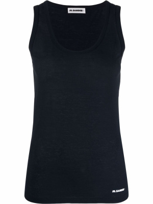 Plus logo-print scoop-neck tank top, Jil Sander Plus logo-print scoop-neck tank top
Plus logo-print scoop-neck tank top, Jil Sander Plus logo-print scoop-neck tank top