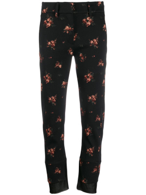 

Floral print cropped trousers, Ann Demeulemeester Floral print cropped trousers