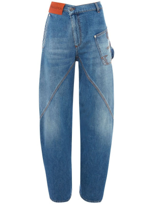 Twisted workwear wide-leg jeans, JW Anderson Twisted workwear wide-leg jeans
Twisted workwear wide-leg jeans, JW Anderson Twisted workwear wide-leg jeans