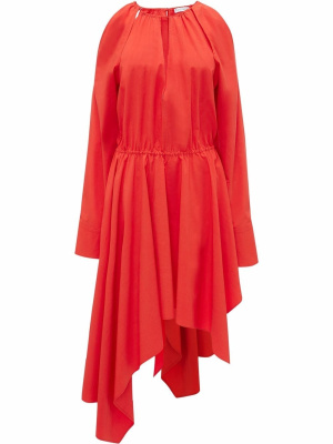Cold-shoulder asymmetric midi dress, JW Anderson Cold-shoulder asymmetric midi dress
Cold-shoulder asymmetric midi dress, JW Anderson Cold-shoulder asymmetric midi dress