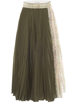Pleated contrasting panel midi skirt, JW Anderson Pleated contrasting panel midi skirt
Pleated contrasting panel midi skirt, JW Anderson Pleated contrasting panel midi skirt