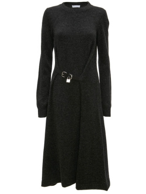 Padlock-detail tied knitted dress, JW Anderson Padlock-detail tied knitted dress
Padlock-detail tied knitted dress, JW Anderson Padlock-detail tied knitted dress
