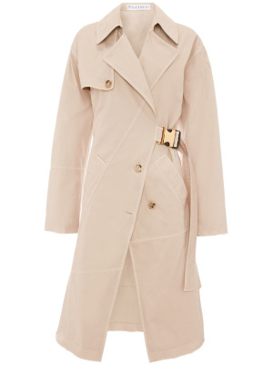 Beige Twisted Buckle Trench Coat, JW Anderson Beige Twisted Buckle Trench Coat
Beige Twisted Buckle Trench Coat, JW Anderson Beige Twisted Buckle Trench Coat