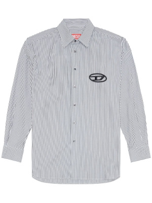Logo-embroidered striped poplin shirt, Diesel Logo-embroidered striped poplin shirt
Logo-embroidered striped poplin shirt, Diesel Logo-embroidered striped poplin shirt