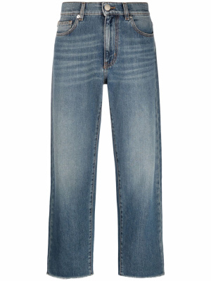 

Mid-rise straight-leg jeans, Love Moschino Mid-rise straight-leg jeans