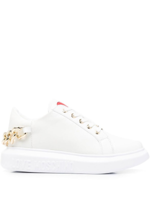 Chain-embellished low-top sneakers, Love Moschino Chain-embellished low-top sneakers
Chain-embellished low-top sneakers, Love Moschino Chain-embellished low-top sneakers