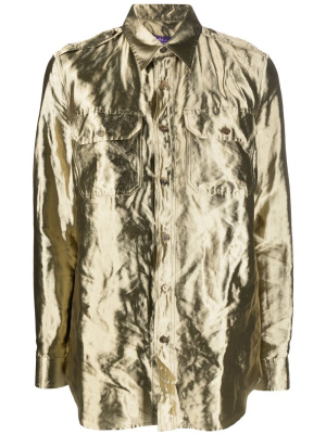 Metallic-effect button-front shirt, Ralph Lauren Collection Metallic-effect button-front shirt
Metallic-effect button-front shirt, Ralph Lauren Collection Metallic-effect button-front shirt
