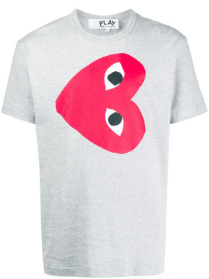 Heart print crew neck T-shirt, Comme Des Garçons Play Heart print crew neck T-shirt
Heart print crew neck T-shirt, Comme Des Garçons Play Heart print crew neck T-shirt