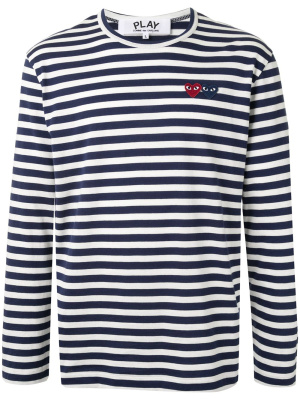 Heart appliquéd striped T-shirt, Comme Des Garçons Play Heart appliquéd striped T-shirt
Heart appliquéd striped T-shirt, Comme Des Garçons Play Heart appliquéd striped T-shirt