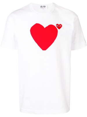 Logo heart printed T-shirt, Comme Des Garçons Play Logo heart printed T-shirt
Logo heart printed T-shirt, Comme Des Garçons Play Logo heart printed T-shirt