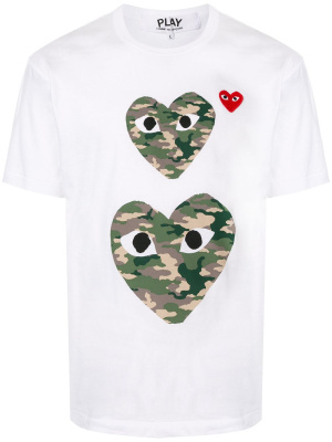 Heart print crew neck T-shirt, Comme Des Garçons Play Heart print crew neck T-shirt
Heart print crew neck T-shirt, Comme Des Garçons Play Heart print crew neck T-shirt