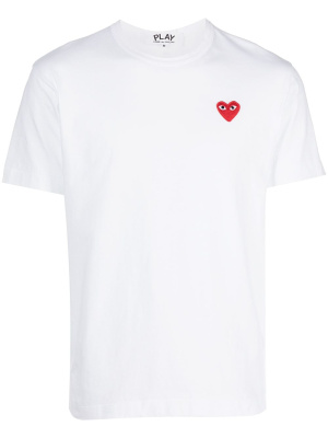 

Appliqué logo T-shirt, Comme Des Garçons Play Appliqué logo T-shirt