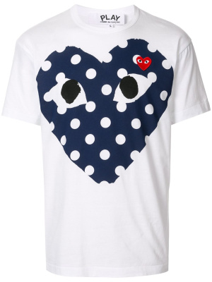 Heart print crew neck T-shirt, Comme Des Garçons Play Heart print crew neck T-shirt
Heart print crew neck T-shirt, Comme Des Garçons Play Heart print crew neck T-shirt