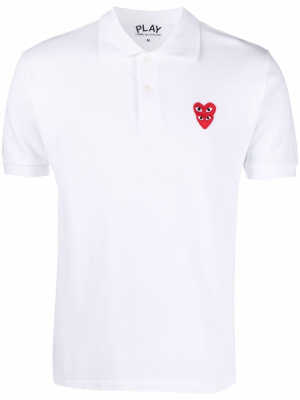 Double-heart patch polo shirt, Comme Des Garçons Play Double-heart patch polo shirt
Double-heart patch polo shirt, Comme Des Garçons Play Double-heart patch polo shirt