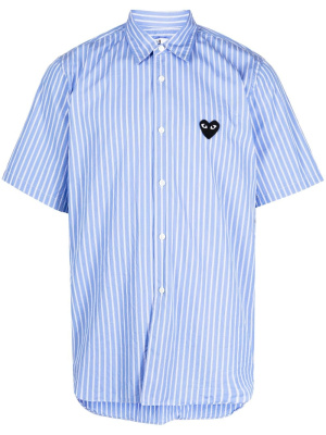 Embroidered-logo striped shirt, Comme Des Garçons Play Embroidered-logo striped shirt
Embroidered-logo striped shirt, Comme Des Garçons Play Embroidered-logo striped shirt