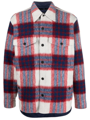 Plaid-check print shirt jacket, Moncler Grenoble Plaid-check print shirt jacket
Plaid-check print shirt jacket, Moncler Grenoble Plaid-check print shirt jacket