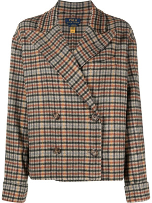 Plaid-check double-breasted blazer, Polo Ralph Lauren Plaid-check double-breasted blazer
Plaid-check double-breasted blazer, Polo Ralph Lauren Plaid-check double-breasted blazer