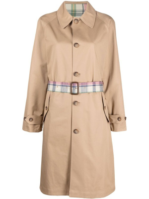 

Check-belt cotton trench coat, Polo Ralph Lauren Check-belt cotton trench coat