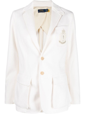 Logo-embroidered single-breasted blazer, Polo Ralph Lauren Logo-embroidered single-breasted blazer
Logo-embroidered single-breasted blazer, Polo Ralph Lauren Logo-embroidered single-breasted blazer