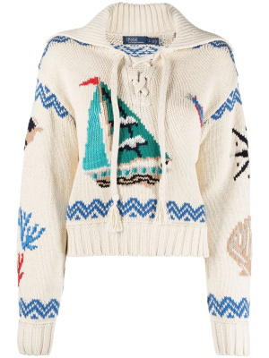 Intarsia-knit spread-collar jumper, Polo Ralph Lauren Intarsia-knit spread-collar jumper
Intarsia-knit spread-collar jumper, Polo Ralph Lauren Intarsia-knit spread-collar jumper