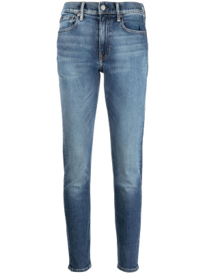 

Washed-denim skinny jeans, Polo Ralph Lauren Washed-denim skinny jeans