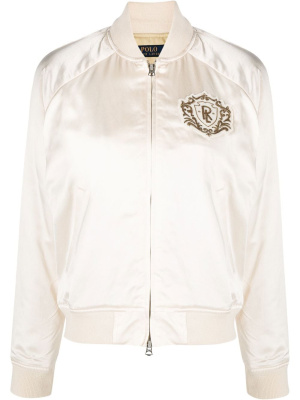 Logo-patch satin bomber jacket, Polo Ralph Lauren Logo-patch satin bomber jacket
Logo-patch satin bomber jacket, Polo Ralph Lauren Logo-patch satin bomber jacket
