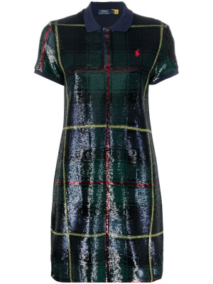 Sequin-embellished plaid-patterned polo dress, Polo Ralph Lauren Sequin-embellished plaid-patterned polo dress
Sequin-embellished plaid-patterned polo dress, Polo Ralph Lauren Sequin-embellished plaid-patterned polo dress