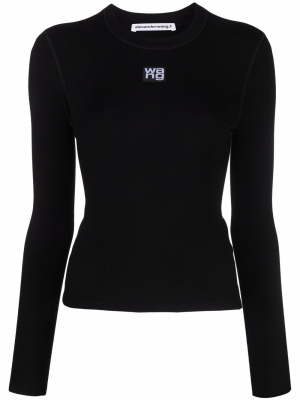 Logo-patch long-sleeved T-shirt, Alexander Wang Logo-patch long-sleeved T-shirt
Logo-patch long-sleeved T-shirt, Alexander Wang Logo-patch long-sleeved T-shirt
