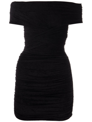 Ruched-detail off-shoulder minidress, Alexander Wang Ruched-detail off-shoulder minidress
Ruched-detail off-shoulder minidress, Alexander Wang Ruched-detail off-shoulder minidress
