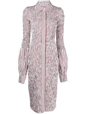 Ruched stripe-print shirt dress, Alexander Wang Ruched stripe-print shirt dress
Ruched stripe-print shirt dress, Alexander Wang Ruched stripe-print shirt dress