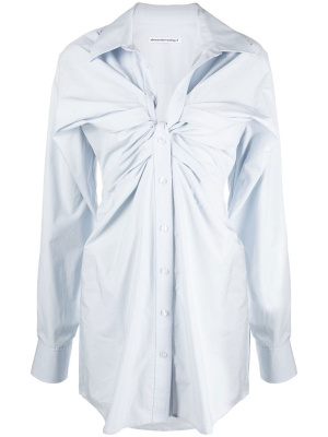 Gathered puff-sleeve shirtdress, Alexander Wang Gathered puff-sleeve shirtdress
Gathered puff-sleeve shirtdress, Alexander Wang Gathered puff-sleeve shirtdress