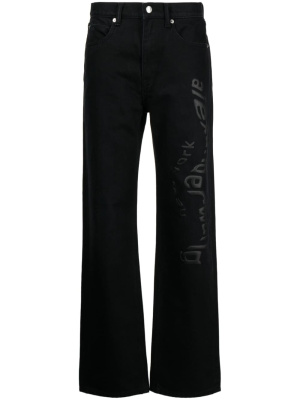 Logo-stamp straight-leg denim jeans, Alexander Wang Logo-stamp straight-leg denim jeans
Logo-stamp straight-leg denim jeans, Alexander Wang Logo-stamp straight-leg denim jeans