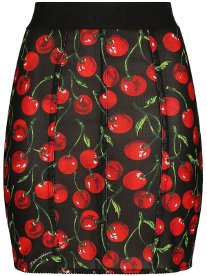 Cherry-print high-waist miniskirt, Dolce & Gabbana Cherry-print high-waist miniskirt
Cherry-print high-waist miniskirt, Dolce & Gabbana Cherry-print high-waist miniskirt
