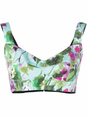 Bluebell-print poplin corset top, Dolce & Gabbana Bluebell-print poplin corset top
Bluebell-print poplin corset top, Dolce & Gabbana Bluebell-print poplin corset top