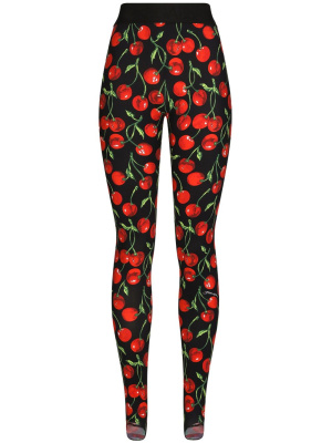 Cherry-print technical jersey leggings, Dolce & Gabbana Cherry-print technical jersey leggings
Cherry-print technical jersey leggings, Dolce & Gabbana Cherry-print technical jersey leggings